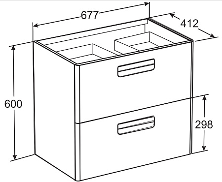 Тумба под раковину Roca Gap ZRU9302733 70 см, белая