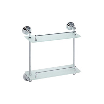 Полка Bemeta Retro 144301122 двойная хром