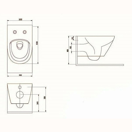 Унитаз подвесной beWash Bogen 88303214 с системой микролифт, белый матовый