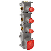 Cкрытая монтажная часть Fima Carlo Frattini F2463 термостатического смесителя для душа, 3 источника