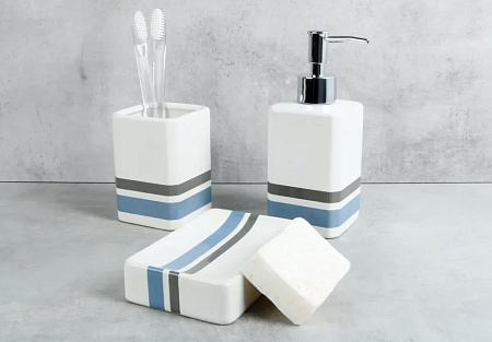 Мыльница Fixsen Dony FX-232-4 серый | белый