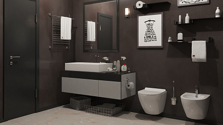 Биде подвесное Timo Kulo TK-404MB черный матовый