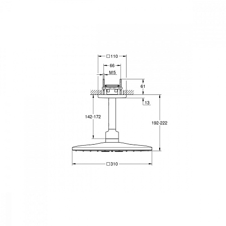 Верхний душ Grohe Rainshower 310 26481000