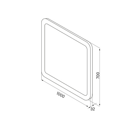 Зеркало IDDIS Edifice ЗЛП109 белый