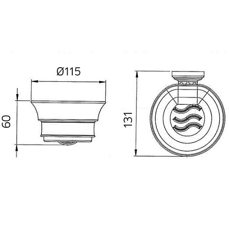 Мыльница Palazzani 9943A510 хром