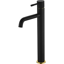 Смеситель Boheme Uno 462-BG для раковины, черный/золото