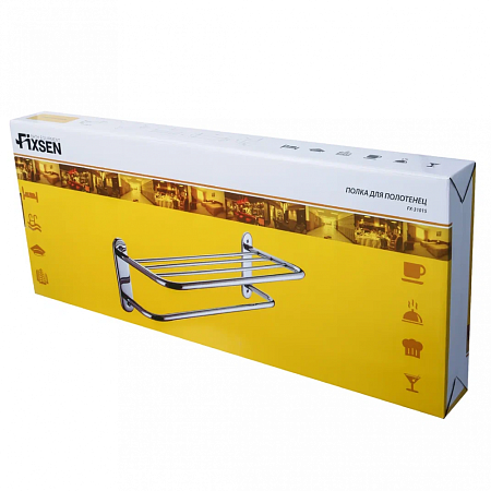 Полка для полотенец Fixsen Hotel FX-31015A хром