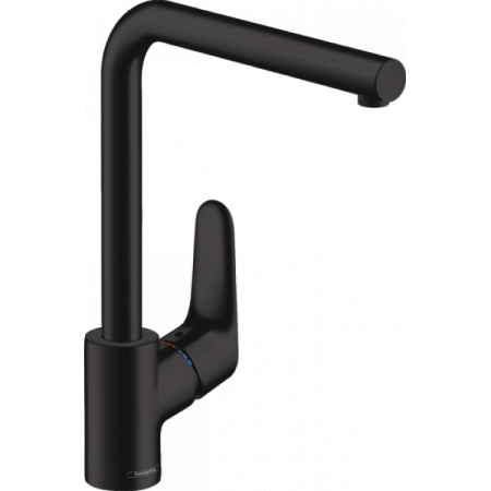 Смеситель Hansgrohe Focus 31817670 для кухонной мойки, черный матовый