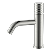 Смеситель Boheme Stick 121-NB для раковины, ручка Diamond, никель брашированный