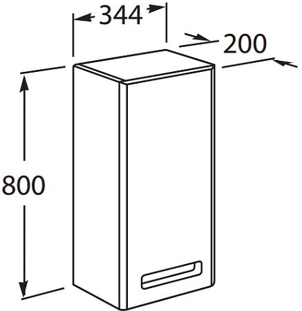 Шкаф Roca Gap ZRU9302737 L белый