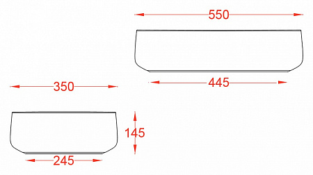 Раковина ArtCeram Cognac COL003 15;00 55 grigio oliva