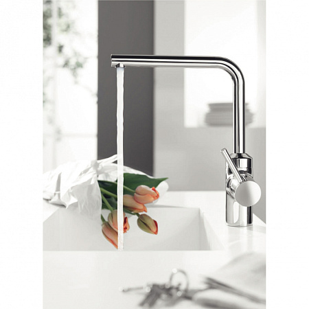 Смеситель Kludi L-Ine 428140577 для кухонной мойки, хром