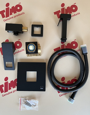 Гигиенический душ со смесителем Timo Briana 7189/03SM черный