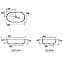 Раковина накладная Kerasan Nolita 534330 60x40 белый матовый - фото 2
