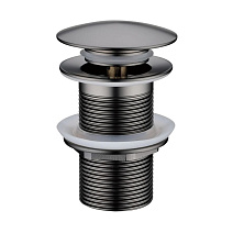 Донный клапан Boheme 612-SGM для раковины, оружейная сталь глянцевая Донный клапан Boheme 612-SGM для раковины, оружейная сталь глянцевая