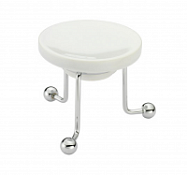 Мыльница Huber Croisette 4028.01H.CR хром/белый