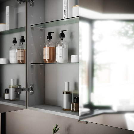 Шкаф-зеркало Sancos Hilton Z900 90x74 с подсветкой