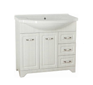 Тумба под раковину Style Line Олеандр-2 90 3 ящика, рельеф пастель