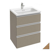 Тумба с раковиной Jacob Delafon Vox 60 ореховое дерево, 3 ящика