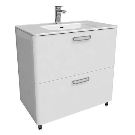 Тумба с раковиной IDDIS Brick BRI80WFi95K белый