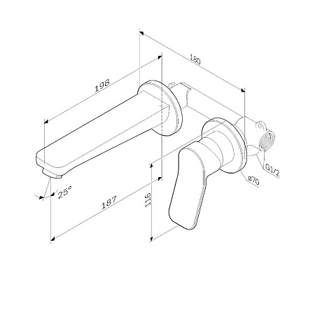 Смеситель Am.Pm X-Joy F85A72600 для раковины, хром