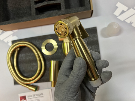 Гигиенический душ со смесителем Timo Saona 2389/17SM золото