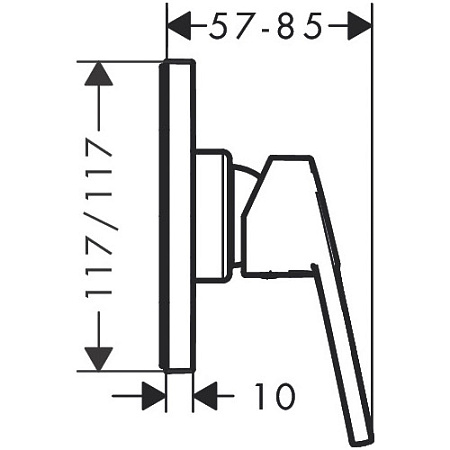 Смеситель Hansgrohe Logis Loop 71612000 CM для душа, хром