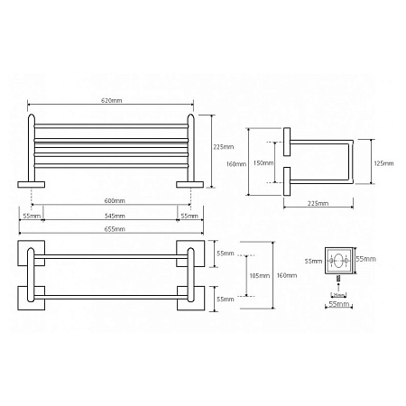 Полотенцедержатель Bemeta Beta 132205102