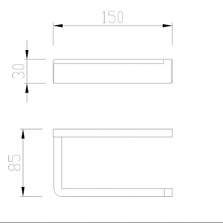 Бумагодержатель ABBER Westen AA1731G золото матовое
