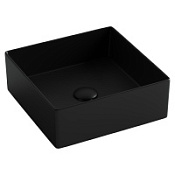 Раковина накладная Ceramica Nova Element CN6068MB 36.1x36.1x13 черный матовый