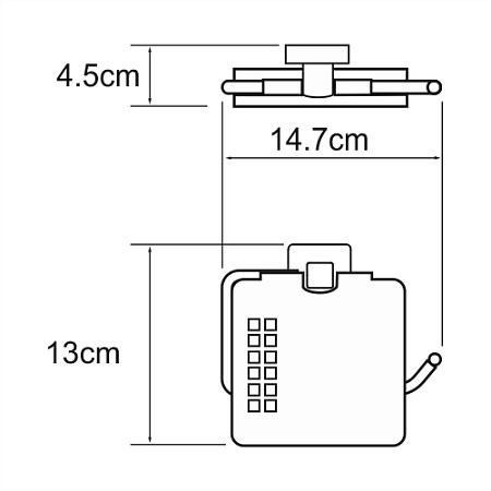 Держатель туалетной бумаги WasserKRAFT Dill K-3925 хром