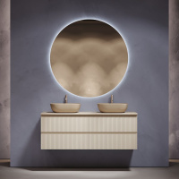 Мебель для ванной со столешницей Sancos Snob R 140 SNR70CE+TT140A2X Beige Soft/Kreman