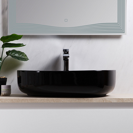 Раковина накладная BelBagno BB1435-NERO 41.5x54.5x14 черный