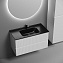 Мебель для ванной Sancos Snob R SNR90W 90 Bianco/черный - фото 2