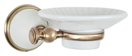 Мыльница Tiffany World Harmony TWHA106bi/br бронза/белый