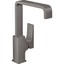 Смеситель Hansgrohe Metropol 230 32511340 для раковины, с клапаном push-open, шлифованный черный хро