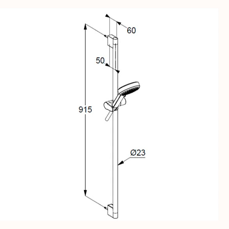 Душевая гарнитур Kludi Dive 6893005-00 хром