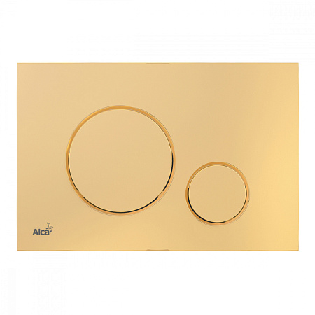 Кнопка смыва AlcaPlast THIN M675 золотая