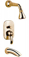 Смеситель Fiore Jafar 47ZZ5133 для ванны с душевой лейкой, бронза