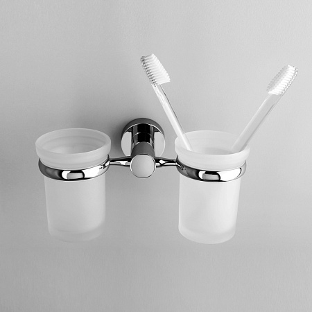 Стакан WasserKRAFT Donau K-9428D двойной, хром