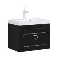 Тумба с раковиной Aqwella 5 stars Infinity Inf.01.06/001/BLK 60 черная