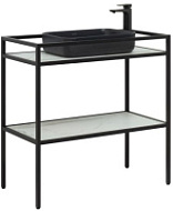 Консоль с раковиной Allen Brau Liberty 1.33004.BB 90 черный браш