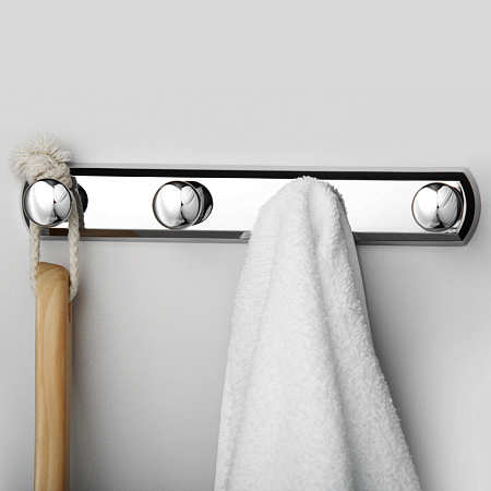 Вешалка WasserKRAFT K-1074 4 крючка, хром