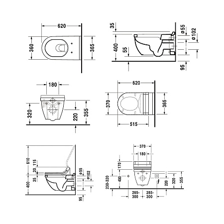 Унитаз подвесной Duravit Starck 3 22260900001-WG SensoWash