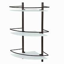 Полка WasserKRAFT Isar K-3633 стеклянная, темная бронза