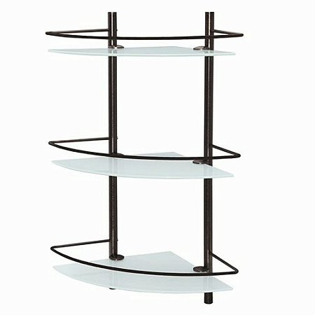 Полка WasserKRAFT Isar K-3633 стеклянная, темная бронза