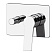 Смеситель Remer Slash SL09HRG для ванны с душем, на 2 выхода, хром