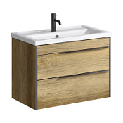 Тумба с раковиной Aqwella Fargo FRG0108DB 80 дуб балтийский