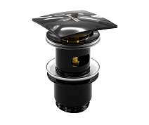Донный клапан WasserKRAFT A166 черный глянец