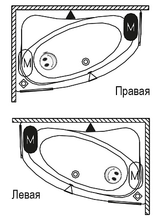 Ванна акриловая Riho Aryl B022001005 153x100 L